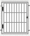 распашная оконная решетка