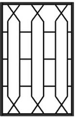 Эскиз 1018 решетки на окна