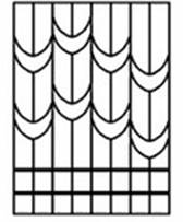 Эскиз 1036 решетки на окна