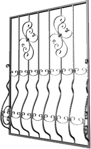 Эскиз 3012 - кованые решетки на окна